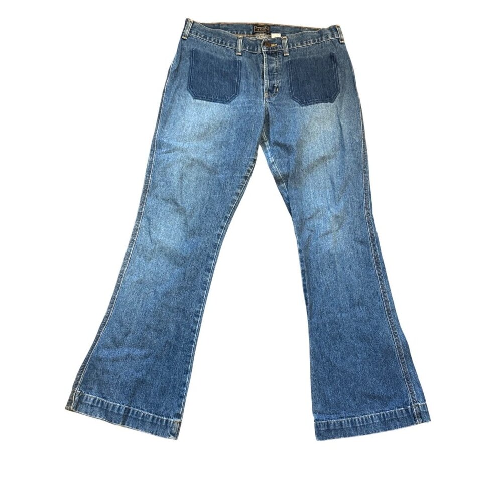 Vintage Abercrombie & Fitch Womens Bootcut Jeans Size 8 Blue Denim 100% Cotton